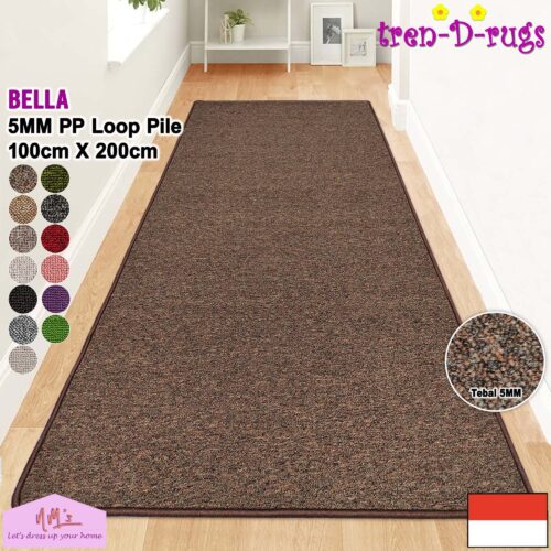 Tren-D-rugs Karpet polos anti slip 100 x 200 cm