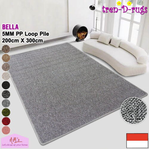 Tren-D-rugs Karpet polos anti slip 200 x 300 cm