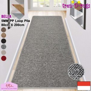 Tren-D-rugs Karpet polos anti slip 80 x 200 cm
