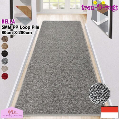 Tren-D-rugs Karpet polos anti slip 80 x 200 cm