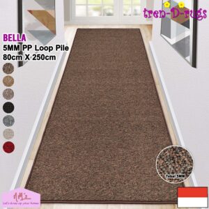 Tren-D-rugs Karpet polos anti slip 80 x 250 cm