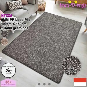 Tren-D-rugs Karpet polos solid anti slip 100 x 150 cm