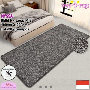 Tren-D-rugs Karpet polos solid anti slip 100 x 200 cm