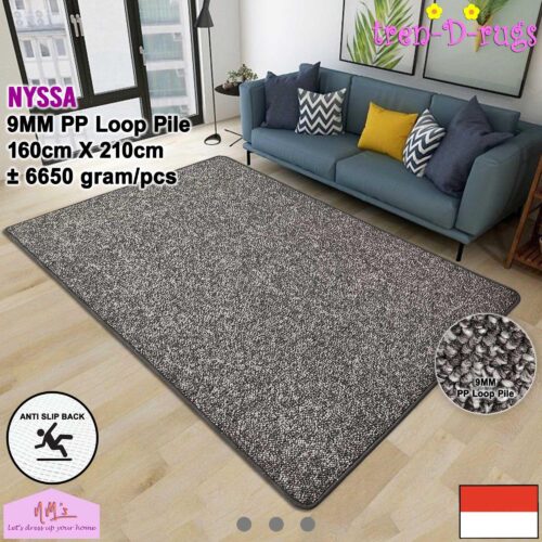 Tren-D-rugs Karpet polos solid anti slip 160 x 210 cm