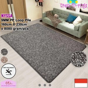 Tren-D-rugs Karpet polos solid anti slip 160 x 230 cm
