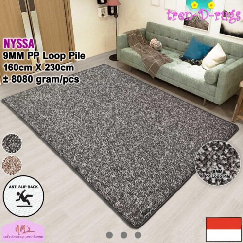 Tren-D-rugs Karpet polos solid anti slip 160 x 230 cm