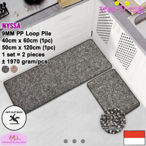 Tren-D-rugs 2pcs Keset Kaki polos solid anti slip
