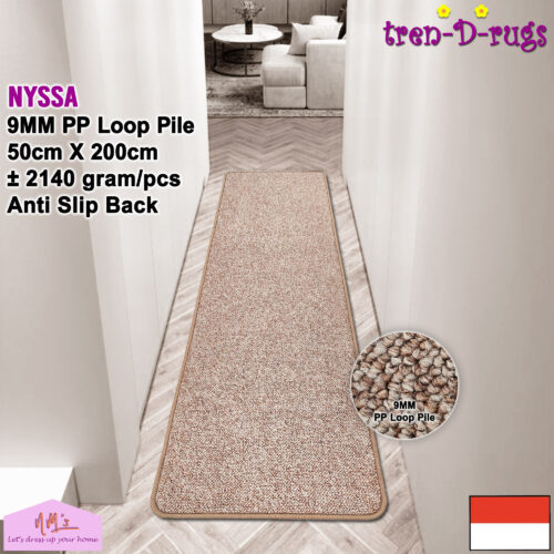 Tren-D-rugs Keset dapur polos solid anti slip 50 x 200 cm