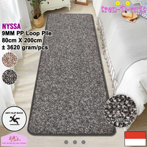Tren-D-rugs Karpet polos solid anti slip 80 x 200 cm