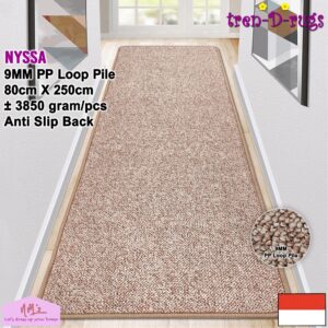 Tren-D-rugs Karpet polos solid anti slip 80 x 250 cm