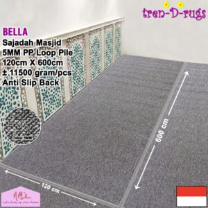Tren-D-rugs Karpet polos anti slip 120 x 600 cm