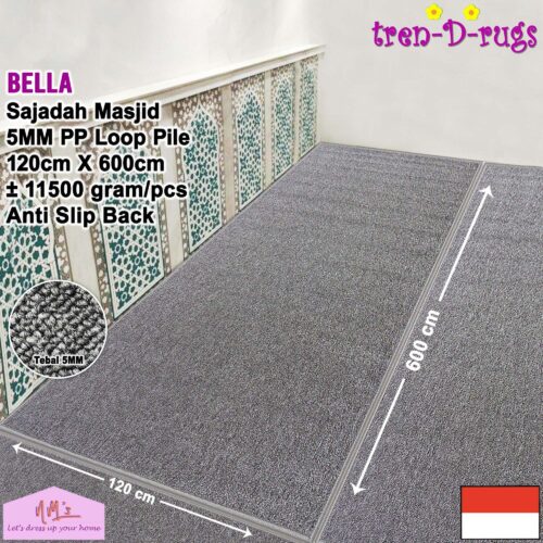 Tren-D-rugs Karpet polos anti slip 120 x 600 cm