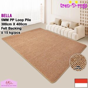 Tren-D-rugs Karpet polos anti slip 300 x 400 cm