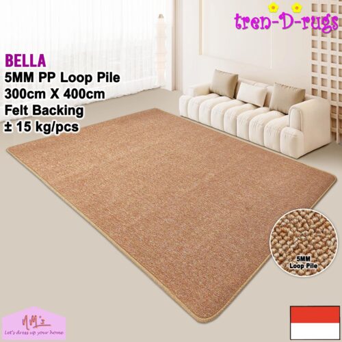 Tren-D-rugs Karpet polos anti slip 300 x 400 cm