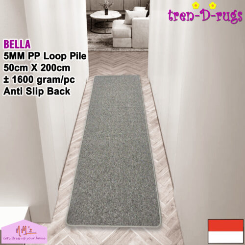 Tren-D-rugs Karpet polos anti slip 50 x 200 cm