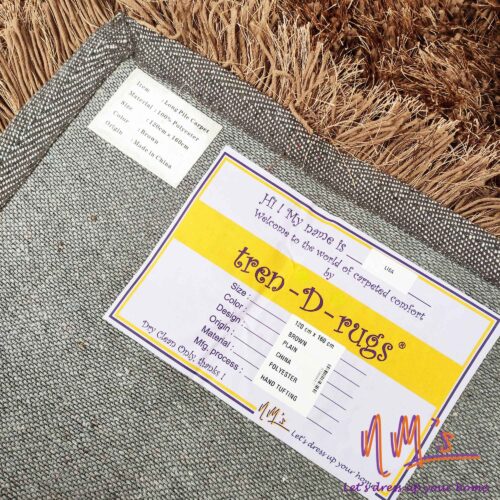 Tren-D-rugs Karpet shaggy polos bulu 120 cm x 160 cm - Gambar 6