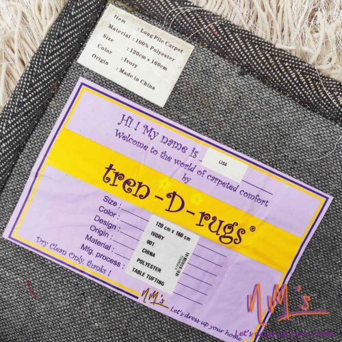 Tren-D-rugs Karpet shaggy polos bulu 120 cm x 160 cm - Gambar 18