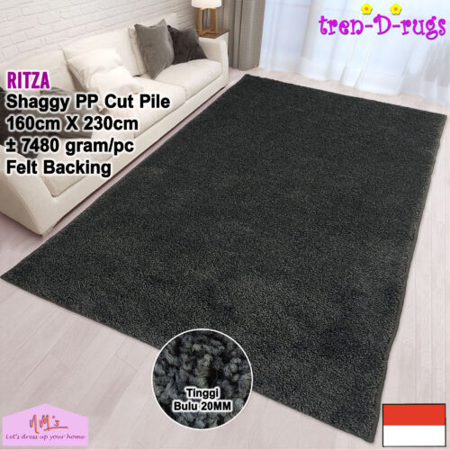 Tren-D-rugs Shaggy Karpet bulu tebal permadani 160 x 230 cm