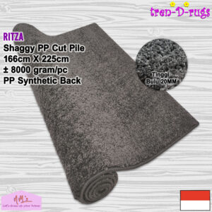 Tren-D-rugs Shaggy Karpet bulu tebal permadani 166 x 225 cm