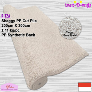 Tren-D-rugs Shaggy Karpet bulu tebal permadani 200 x 300 cm