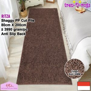 Tren-D-rugs Shaggy Karpet bulu tebal permadani 80 x 200 cm