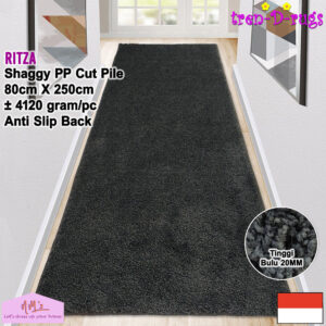 Tren-D-rugs Shaggy Karpet bulu tebal permadani 80 x 250 cm