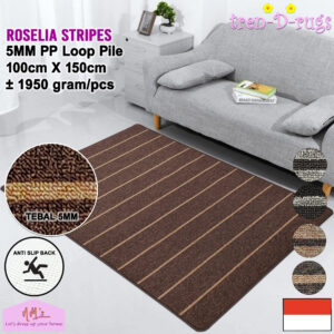 Tren-D-rugs Karpet stripes line anti sllip 100 x 150 cm