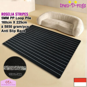 Tren-D-rugs Karpet stripes line anti sllip 160 x 225 cm