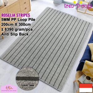 Tren-D-rugs Karpet stripes line anti sllip 200 x 300 cm