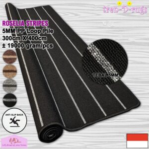 Tren-D-rugs Karpet stripes line anti sllip 300 x 400 cm