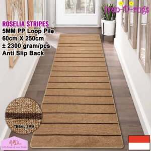 Tren-D-rugs Karpet stripes line anti slip 60 cm x 250 cm