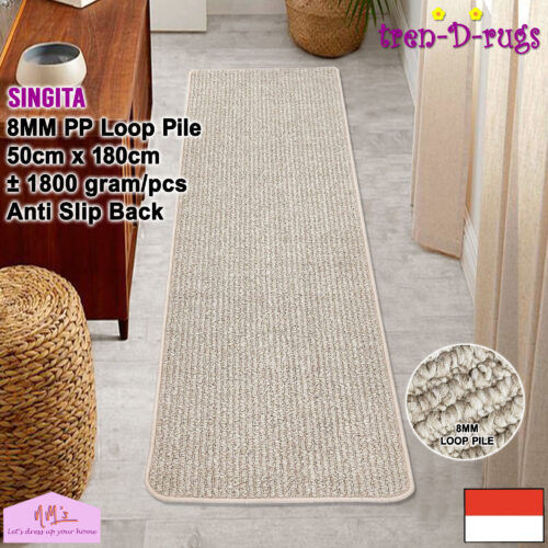 Tren-D-rugs Singita Keset Polos Salur Stripes 50 x 180 cm
