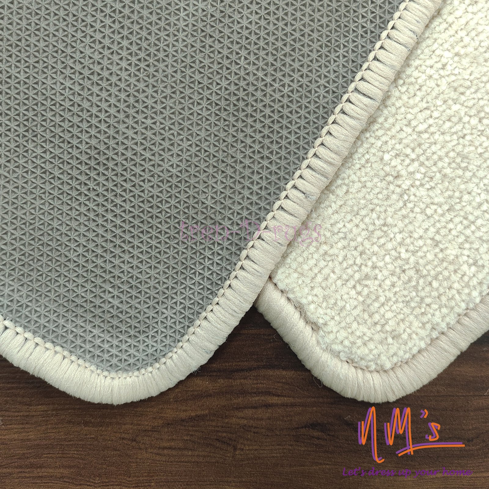 Tren-D-rugs keset kaki polos tebal halus 52 cm x 120 cm - Gambar 5