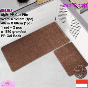 Tren-D-rugs 2 pcs keset kaki polos tebal halus