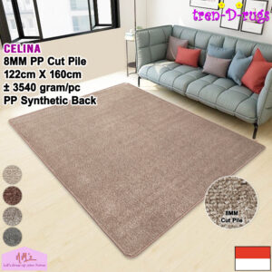 Tren-D-rugs karpet tebal polos bulu halus 122x160 cm