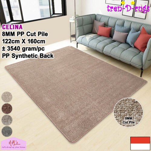 Tren-D-rugs karpet tebal polos bulu halus 122x160 cm