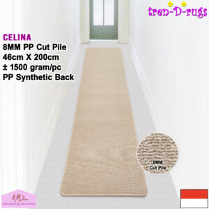 Tren-D-rugs keset tebal polos bulu halus 46x200 cm