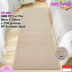 Tren-D-rugs karpet tebal polos bulu halus 66x200 cm