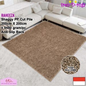 Tren-D-rugs Karpet Polos Jumbo Permadani 200x200 cm
