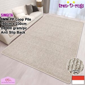 Tren-D-rugs Singita Karpet Polos Salur Stripes 160 x 230 cm