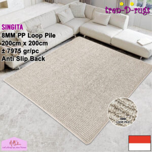 Tren-D-rugs Singita Karpet Polos Salur Stripes 200 x 200 cm