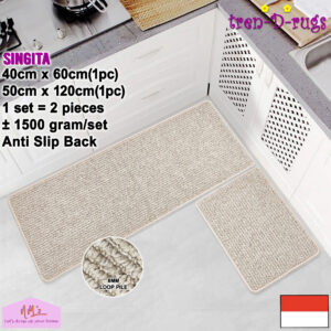 Tren-D-rugs Singita Keset Polos Salur Stripes 2pcs cm