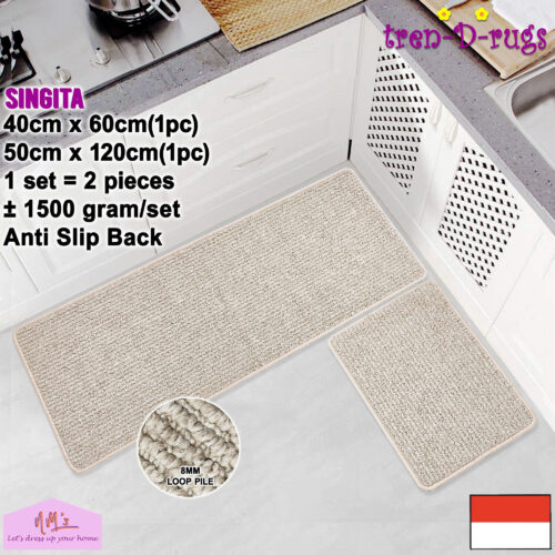 Tren-D-rugs Singita Keset Polos Salur Stripes 2pcs cm