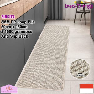 Tren-D-rugs Singita Keset Polos Salur Stripes 50 x 150 cm