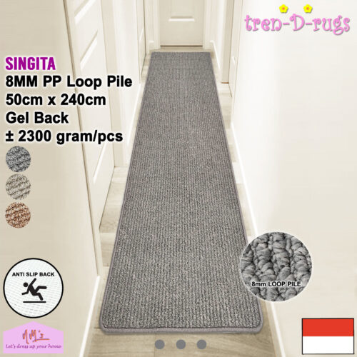 Tren-D-rugs Singita Keset Polos Salur Stripes 50 x 240 cm