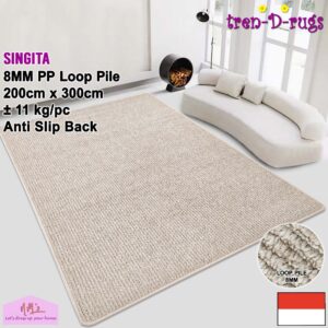 Tren-D-rugs Singita Karpet Polos Salur Stripes 200 x 300 cm