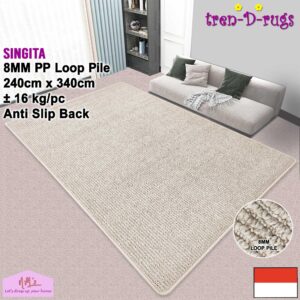 Tren-D-rugs Singita Karpet Polos Salur Stripes 240x340 cm