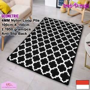 Tren-D-rugs Karpet Geometric permadani modern bulu 100x150cm