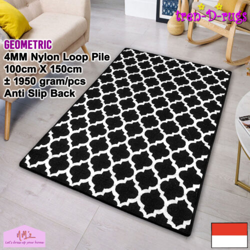 Tren-D-rugs Karpet Geometric permadani modern bulu 100x150cm