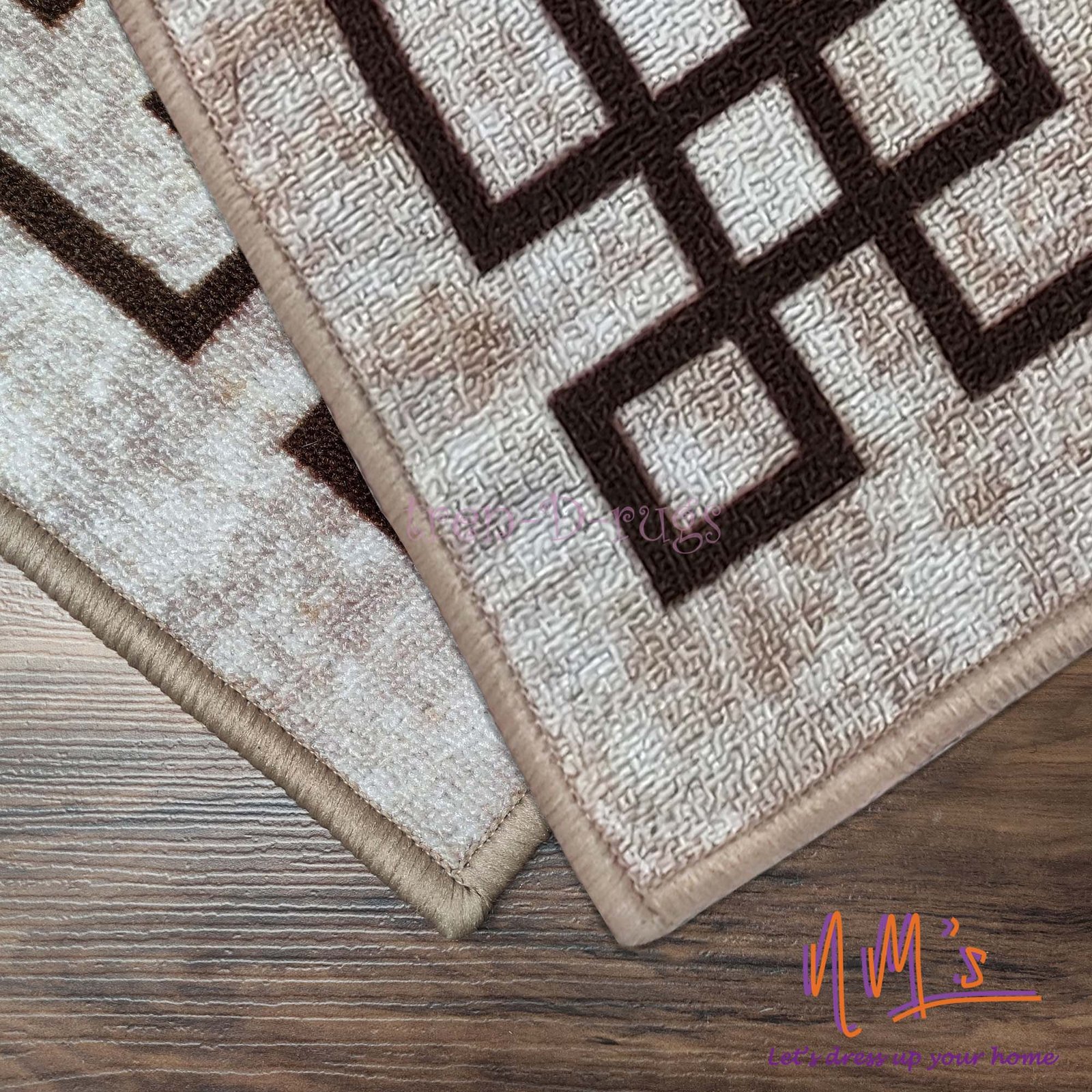 Tren-D-rugs Keset eropa estetik 2 pcs set 50 cm x 120 cm - Gambar 5